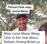 Viral Tukang Cilok Mirip Lionel Messi, Netizen: Emang Boleh Semirip Itu